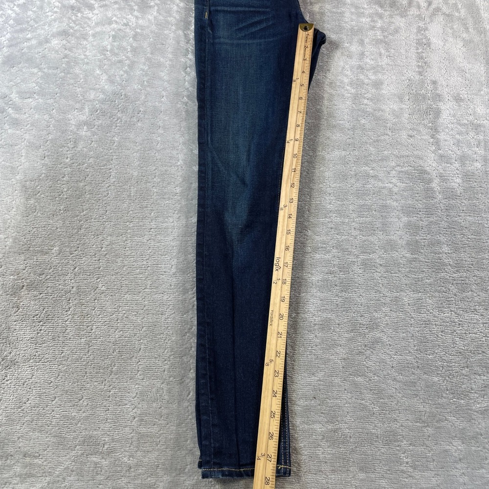 Rag Bone Jeans Skinny Womens 26 Blue Dark Wash Low Rise Whiskers Grunge Stretch - Picture 6 of 13